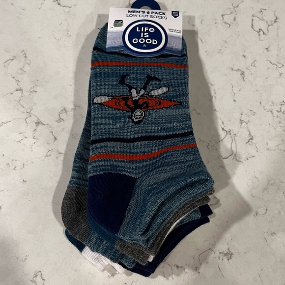 LIFE IS GOOD Men’s Socks Size 6-12.5 / 6 Pairs - Picture 8 of 8